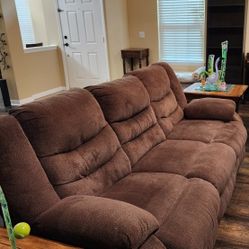 Comfy Reclining Couch - Works Great, Some Wear