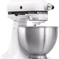 KitchenAid Classic Plus KSM75WH 4.5qt Tilt-Head Stand Mixer