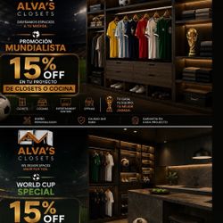     🏡 Custom Closets, Kitchens & More – 15% OFF