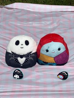 Jack and Sally 8inch Squishmallow