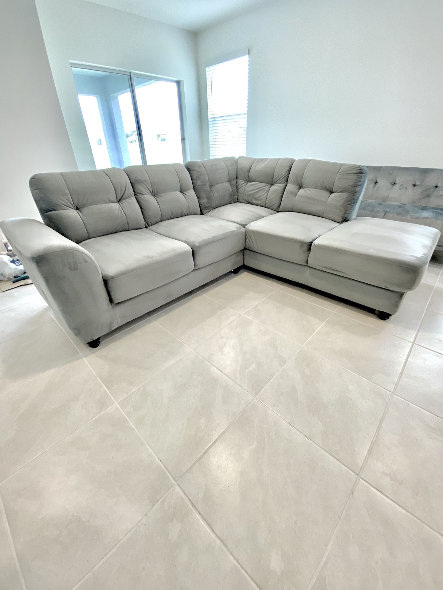 Light Gray Sofa Sectional Beautiful!