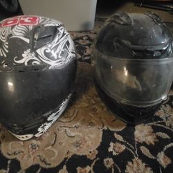 2 Motorcycle Helmets – $50 for Both