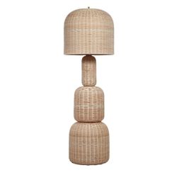 Brand new lamp. Overall: 19.8"Dia. x 59.7"H, 15.5 lbs.Base: 16"Dia.Shade: 19.8"Dia. x 17.5"H.Cord: 7.5'L.