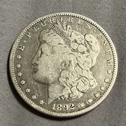 1892 Morgan silver Dollar 