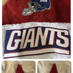 NFL New York Giants Santa Claus Hat. Plush New