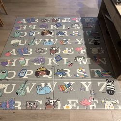 Large Double-Sided Folding Baby Play Mat – ABC Alphabet