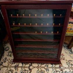 Vintage Golf Ball Display Figures Display 63 Balls Used 