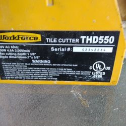 Tile Cutter Work Force