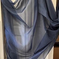 Navy Blue - Chiffon Fabric