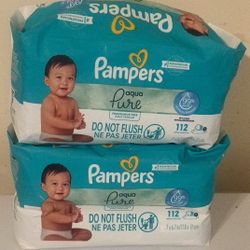 Pamper Aqua Pure Wipes (both)