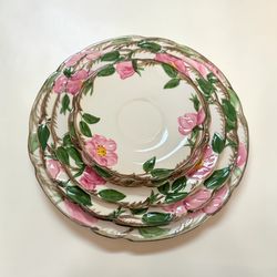 Franciscan Desert Rose Vintage 6 pc Plate Set plus cup