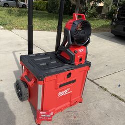 Milwaukee Pack Out Roller And Fan New 