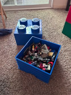 LEGO storage brick with random legos