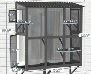 Large Outdoor Cat Enclosure Catio Cage
