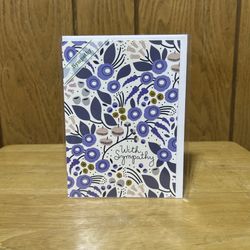 Trader Joe's Gourmet Greeting Card Sympathy Healing Thoughts Mourning Caring NEW