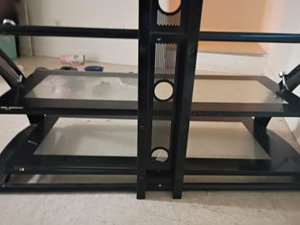Glass t.v. entertainment center