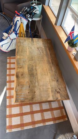 Beautiful wood coffee table - west elm