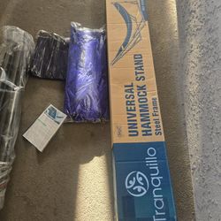 Tranquilo Hammock  Stand Universal Color Blue