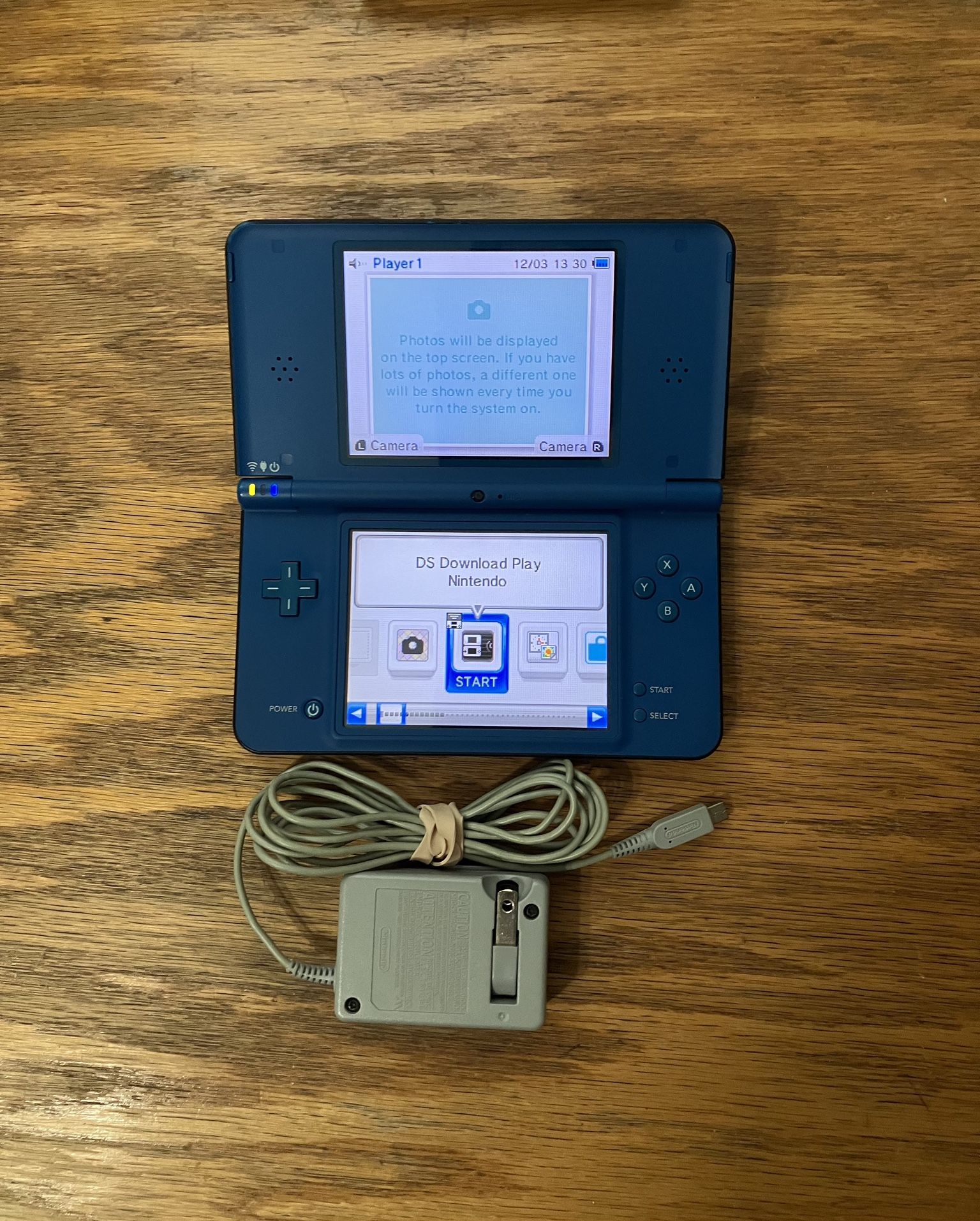 Nintendo DSi XL video game console system Midnight Blue Handheld boy plays DS