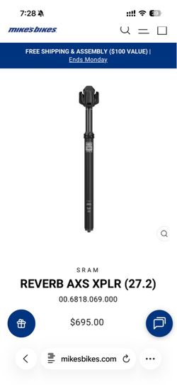 AXS REVERB Dropper post 75 - 27.2mm