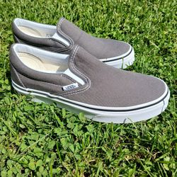 (New) Vans Uni-Sex Classic Slip On Shoes Charcoal