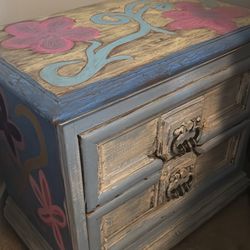 Vintage Hand Painted Wooden Drawers 