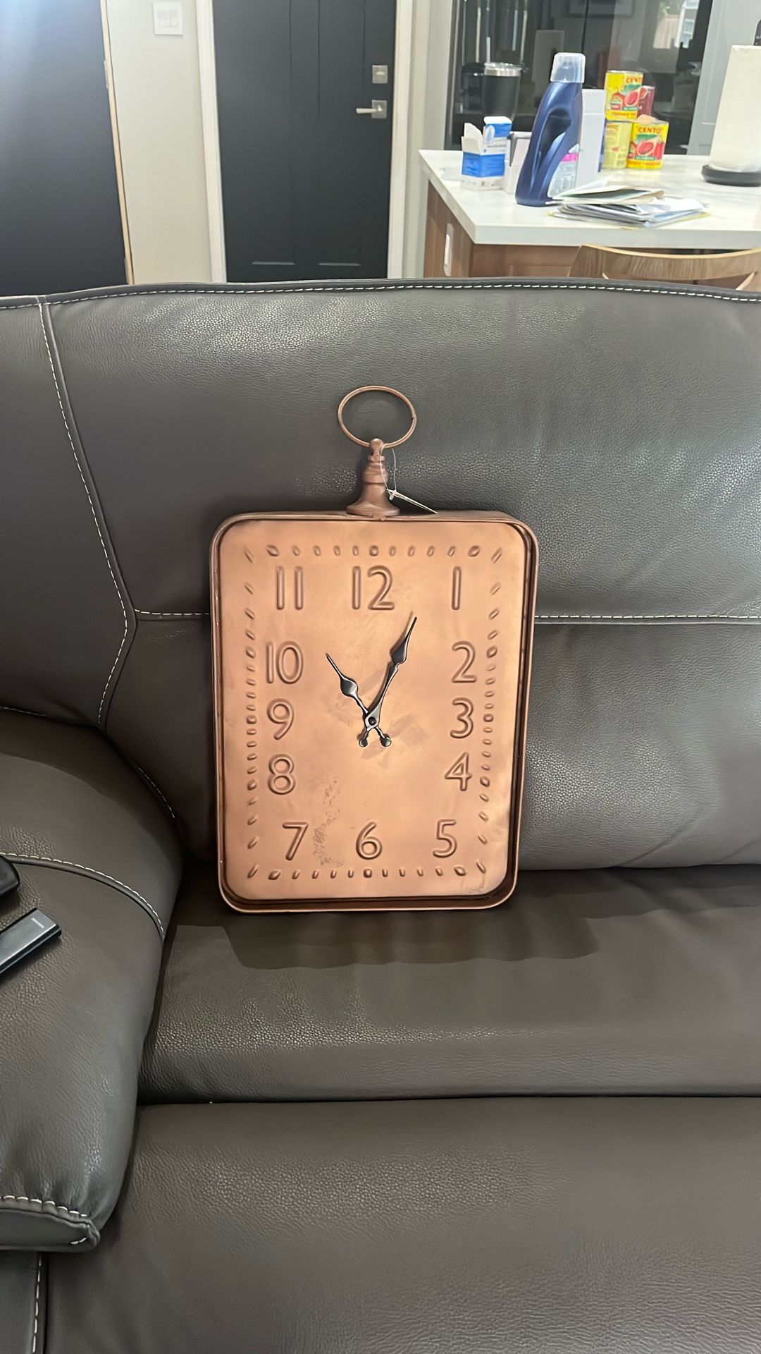 Pottery barn Clock Copper 12” Wide 22.5” High