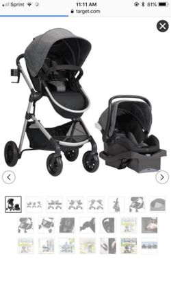 Car seat & crib together