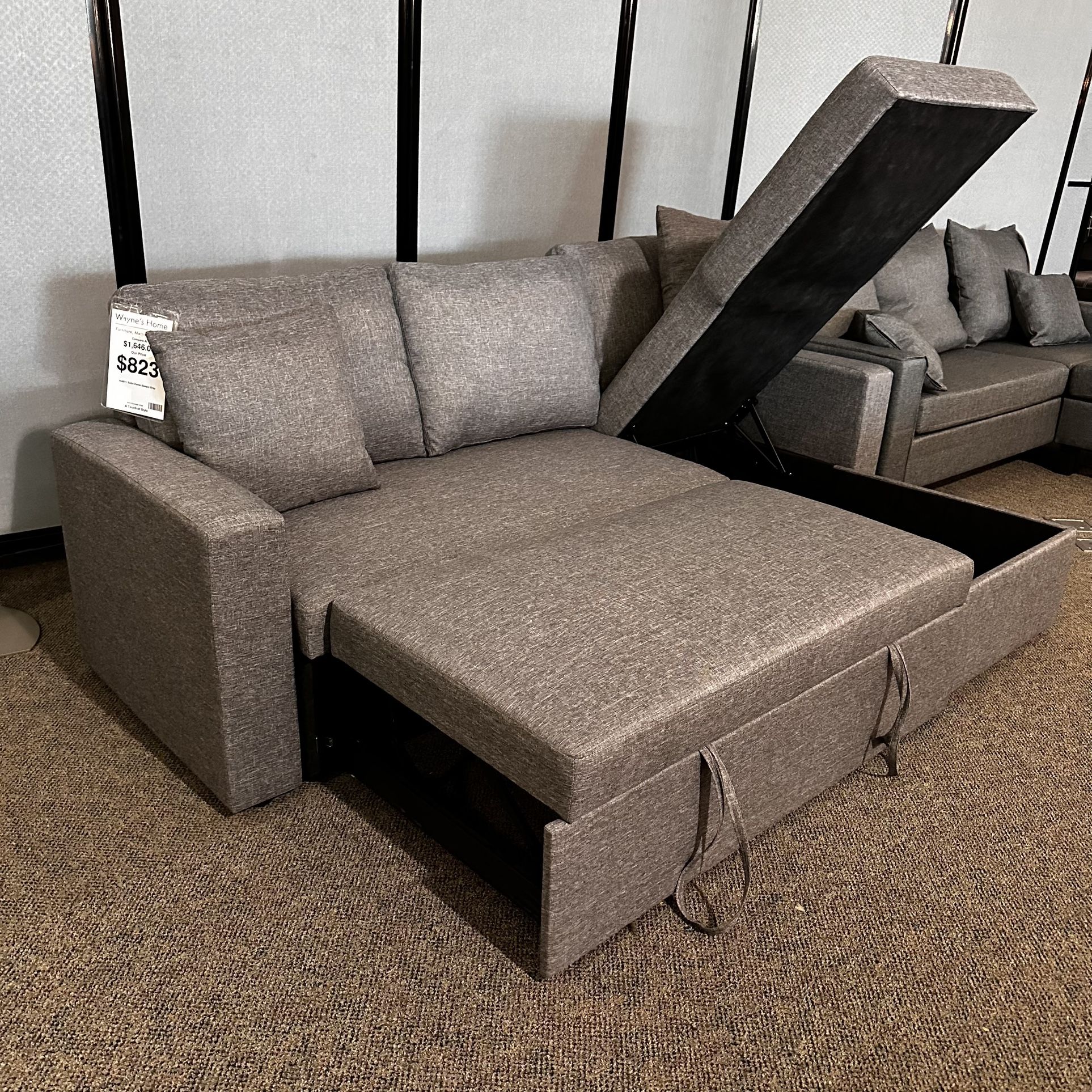 Sofa chaise sleeper With Storage