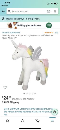 GUND My Magical Light and Sound Unicorn