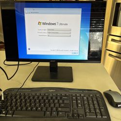 Computer Tower And Monitor 