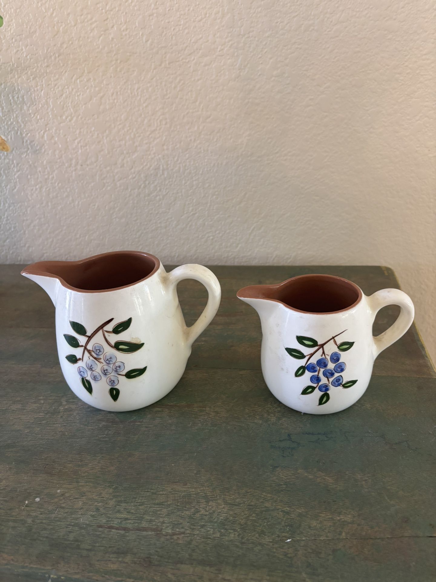 Vintage Stangl Pottery Milk Pitchers