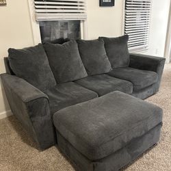 Comfy Couch w/ Matching Ottoman 