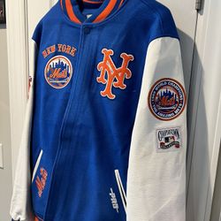 Brand New Never Worn XXL NY Mets Cooperstown Collection Jacket