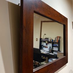 Wooden Mirror 