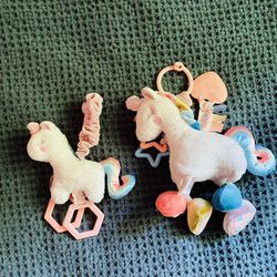 Unicorn set stroller carseat toy