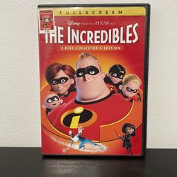 The Incredibles DVD 2 Disc Collectors Edition Disney Pixar Fullscreen 2004
