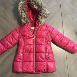 Hot Pink Girls Jacket - 3T Michael Kors 