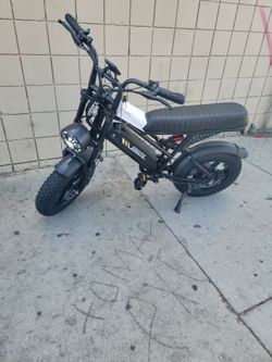 ESKUTE V100 Electric Bike for Teens Adults, 750W, 20 MPH, 48V 13 Ah,16"x4.0" Fat Tire E Bicycle, 7-Speed E-Bike with Dual Suspension,