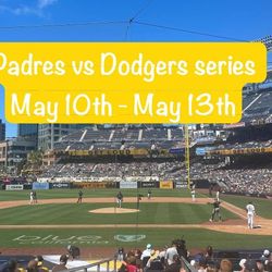 4 LA Dodgers Vs SD Padres Series Tickets 