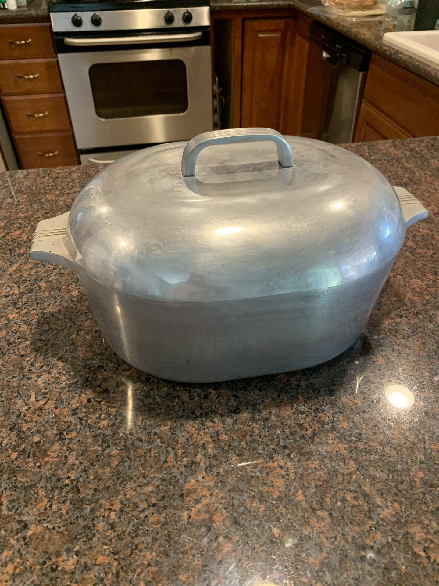 Vintage Wagner Ware Sidney 0 Magnalite No. 4265-p Dutch Oven Heavy Aluminum
