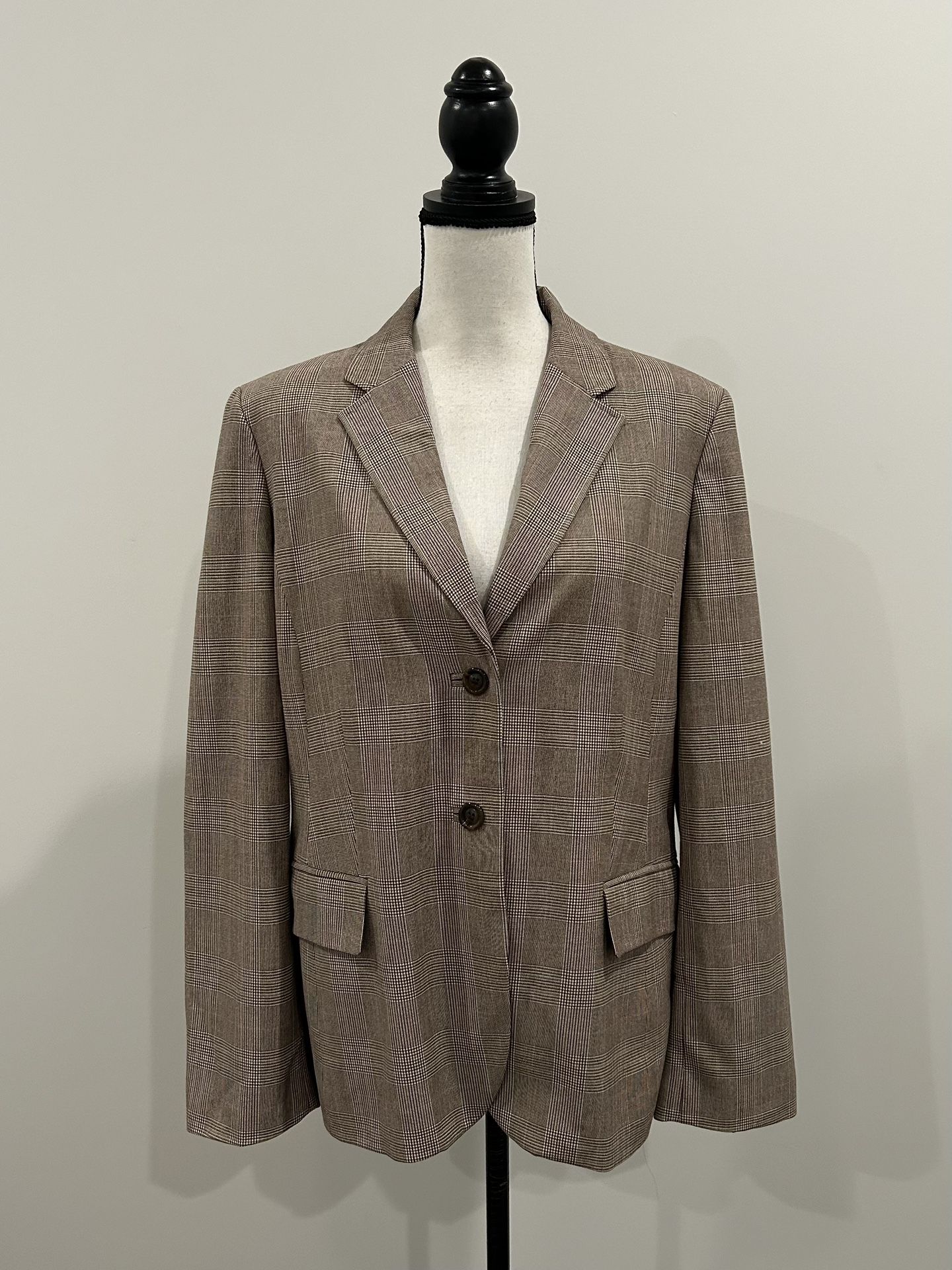 Valerie Stevens Plaid Blazer