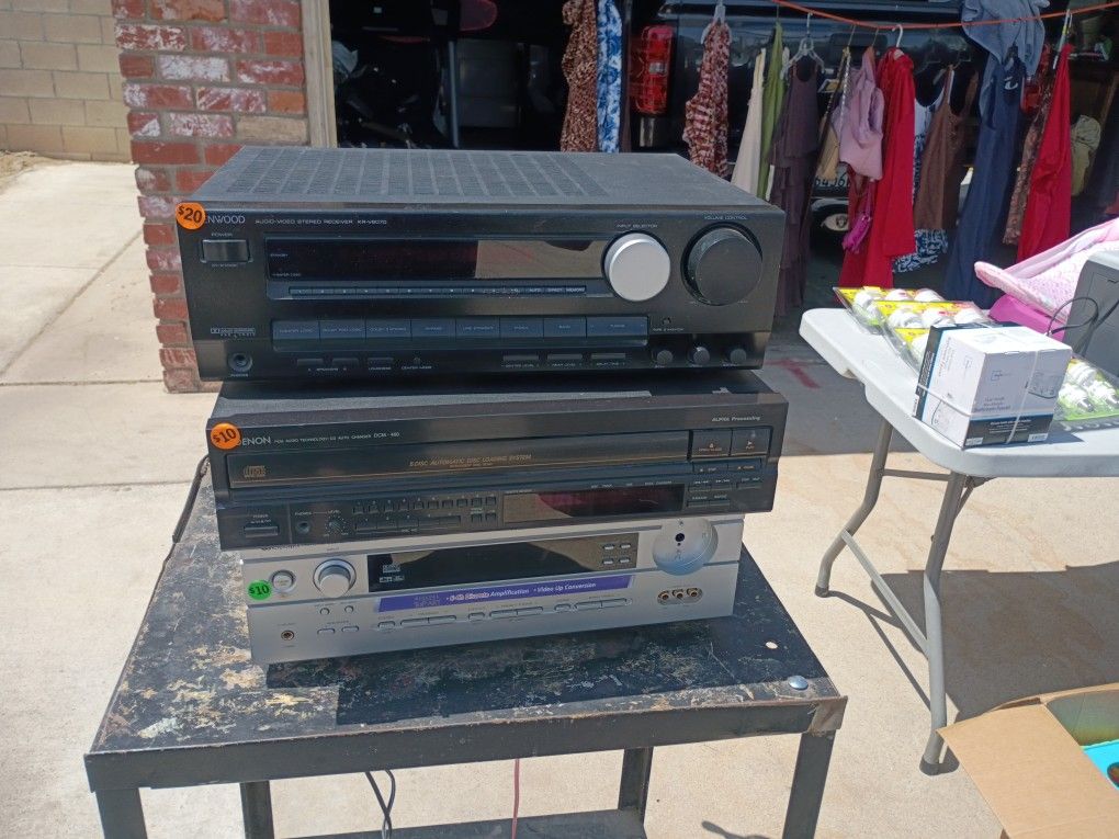 Receivers And 5 Disc CD Player