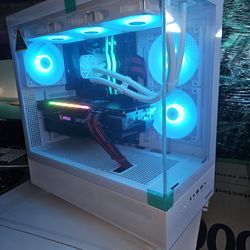 White gaming pc Ryzen 9 5900X with 3070