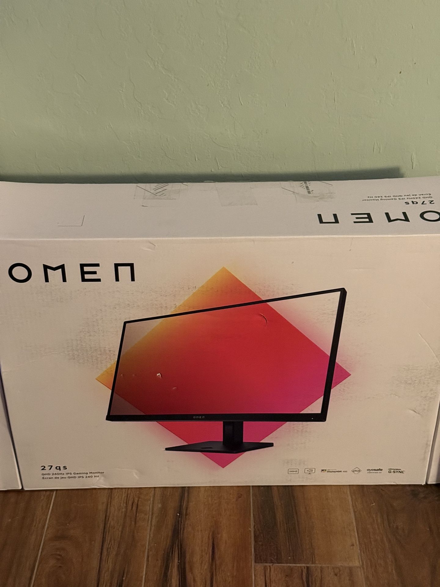 HP Omen 27QS 27” 1440p 240hz Gaming Monitor