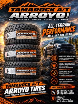 265/50R20 Arroyo ( 4 NEW TIRES )