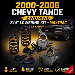 🔥 3” / 4” Lowering Kit – 2000-2006 Chevy Tahoe (2WD / 4WD) 🔥

