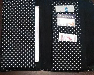 Black and white purse