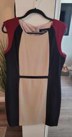 Chelsea Rose Colorblock Sheath Dress Size 16