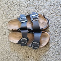 Black Stral Sandals